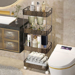 Home Bathroom Storage Organizer Rolling Rack