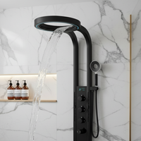 High-flow Thermostatic Digital LED Rainfall Shower Set - Image 0