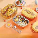 Insulated Divider Stainless Steel Lunchbox Set