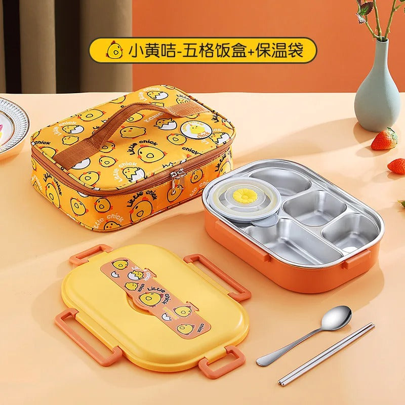Insulated Divider Stainless Steel Lunchbox Set - Image 1