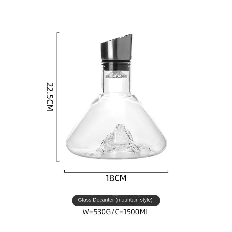 Dreamy Mountain Premium Crystal Wine Decanter - Image 5