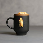 3D Climbing Bulldog Ceramic Mugs