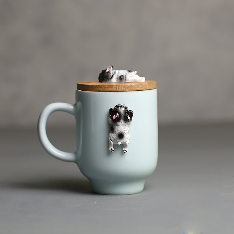 3D Climbing Bulldog Ceramic Mugs - Image 3
