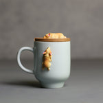 3D Climbing Bulldog Ceramic Mugs