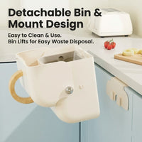 Flip Click Wall-Mounted Kitchen Trash Bin - Image 3