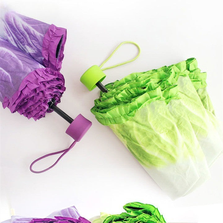 Lettuce Shaped Compact Umbrella - Image 5