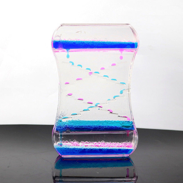 Two-color Crystal Oil Leak Hourglass