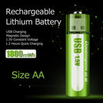 USB Rechargeable Smart Li-Ion Battery