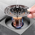 Magnetic Self-Closing Anti-Odor Bathroom Strainer Cover