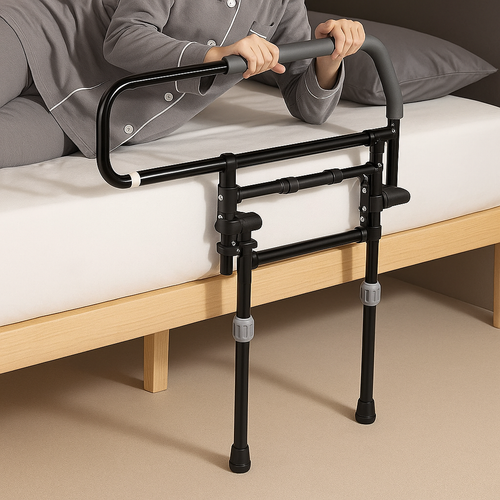 Elderly Stand-Up Adjustable Folding Bedside Support Rail - Image 1