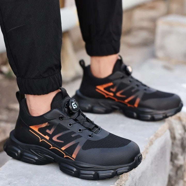 Men Ultra-Light Safety No-Tie Heavy Duty Sneakers - Image 2