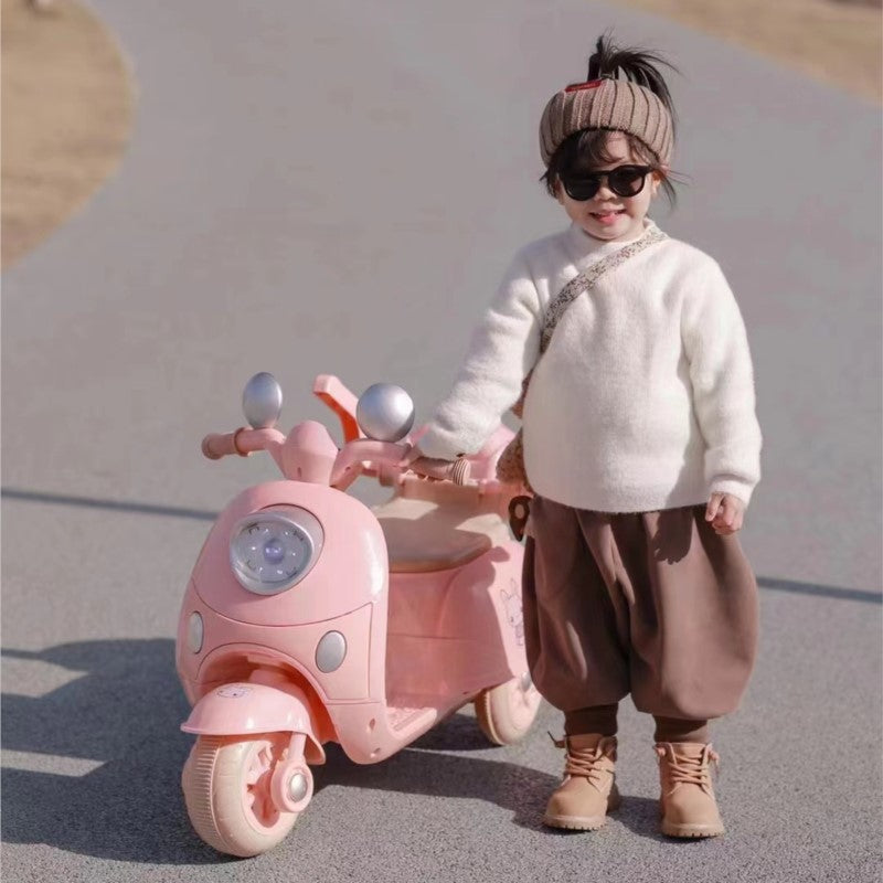 Mini Retro Three-Wheel Electric Kids Motorbike - Image 1