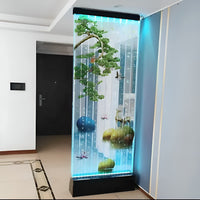 Modern LED Bubble Wall Fountain Interior Waterfall - Image 4