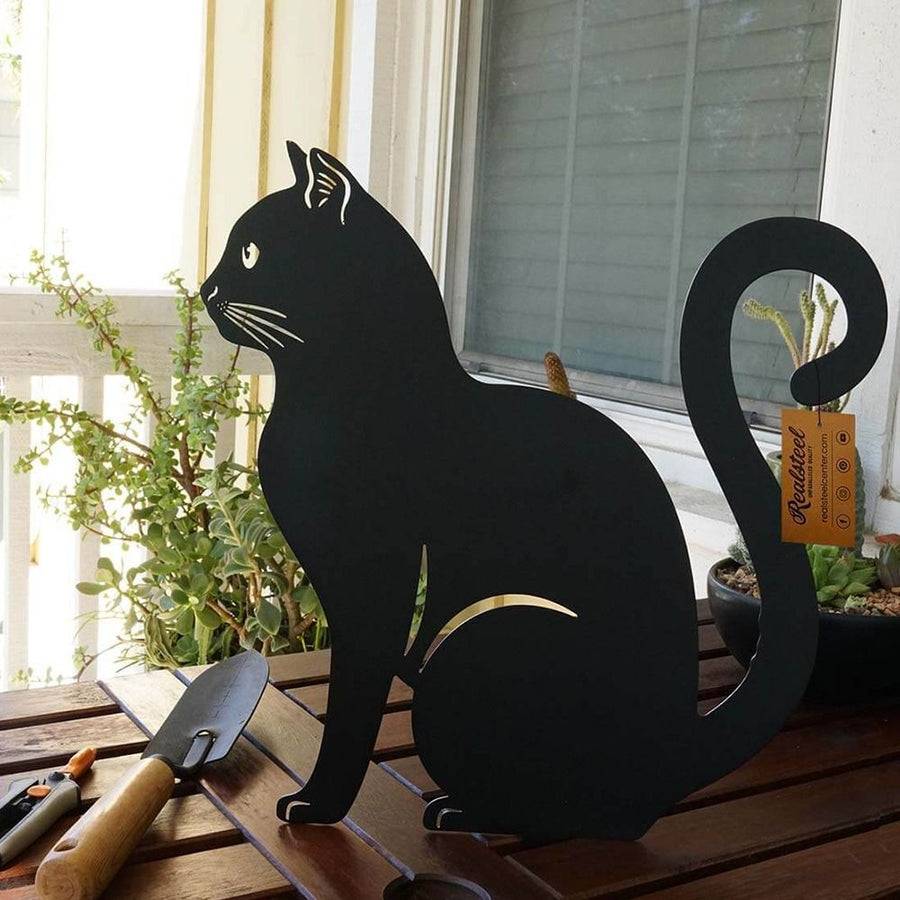Mystical Black Cat Creative Garden Figure - Image 2