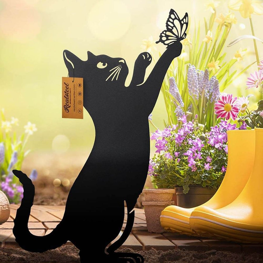 Mystical Black Cat Creative Garden Figure - Image 3