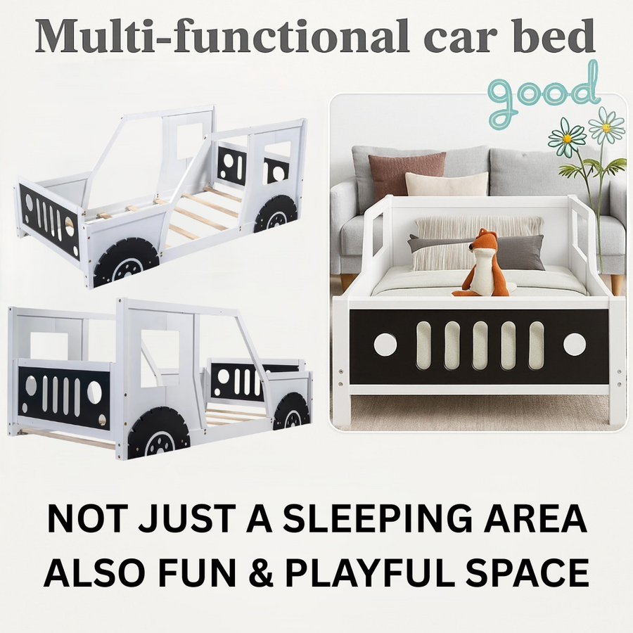 Adventure Racer Full-Size Wooden Car Bed - Image 5