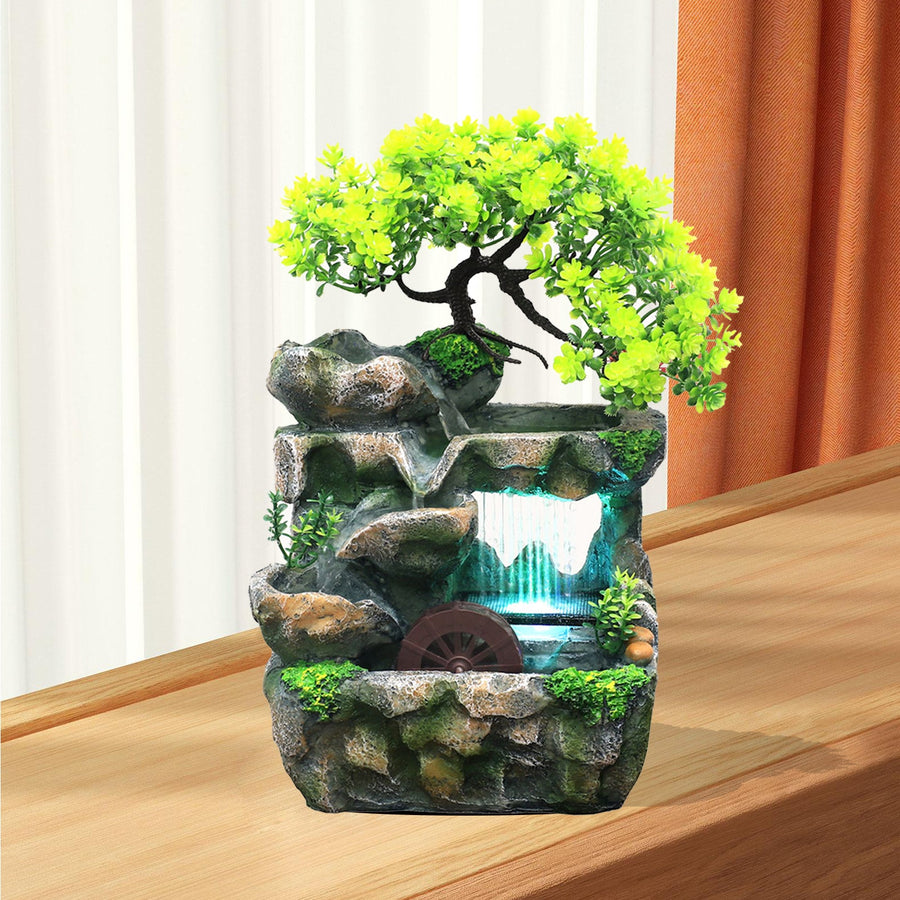 Natural Mini Tree Waterfall Desk Fountain - Image 2