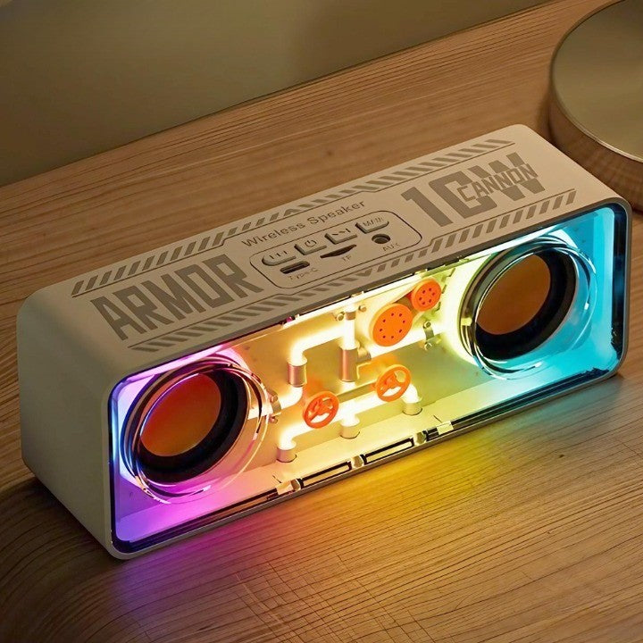 Neon Tech Punk-Style Wireless Speaker - Image 0