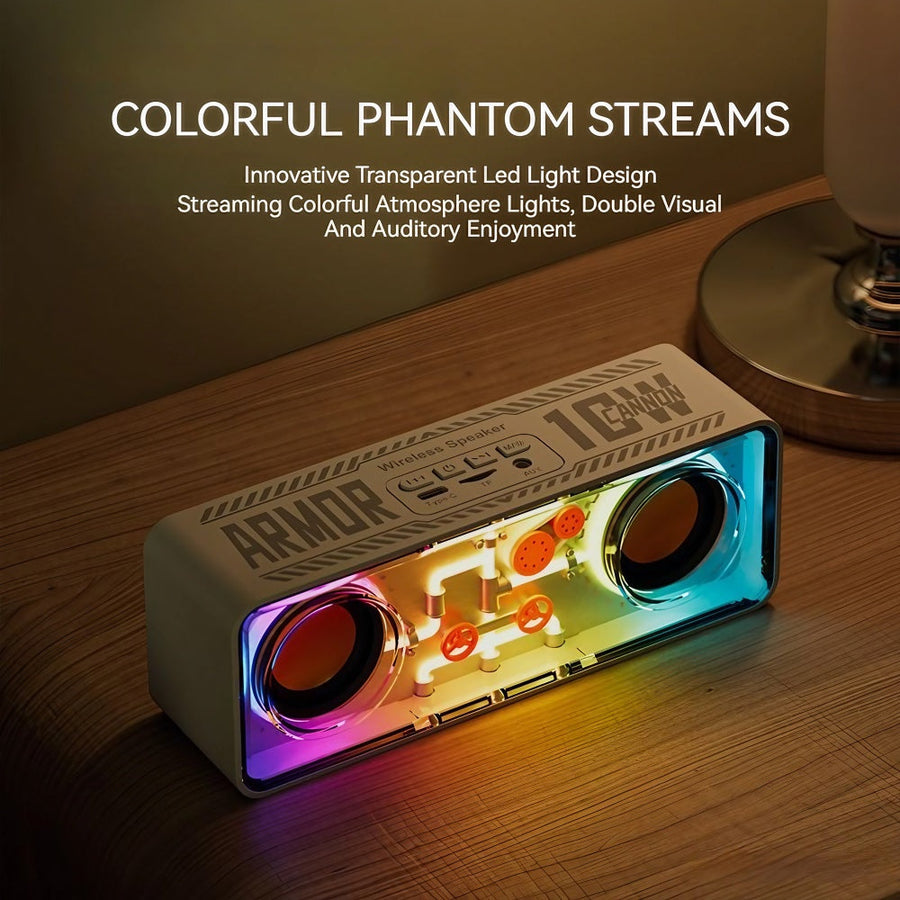 Neon Tech Punk-Style Wireless Speaker - Image 1