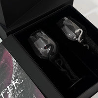 Black Snake Sculpted Wine Glass - Image 10