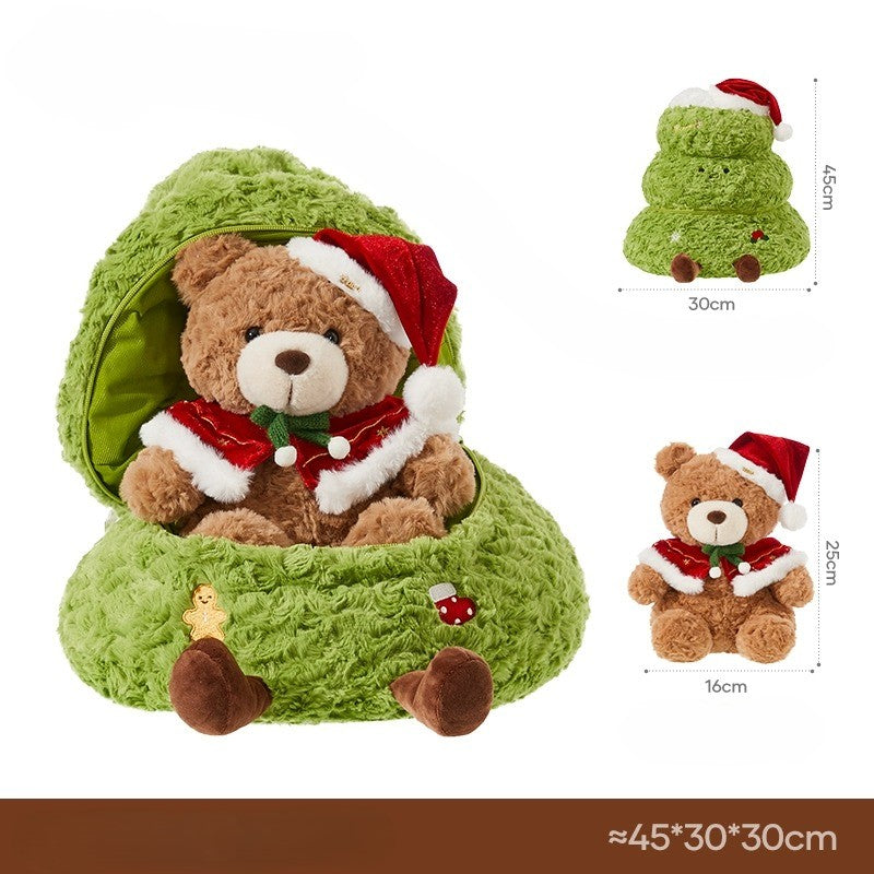 Hidden Surprise Christmas Tree Plush Bear - Image 9