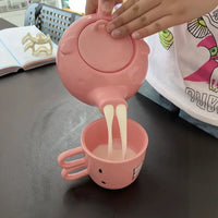Cartoon Piggy Ceramic Tea & Coffee Set - Image 1