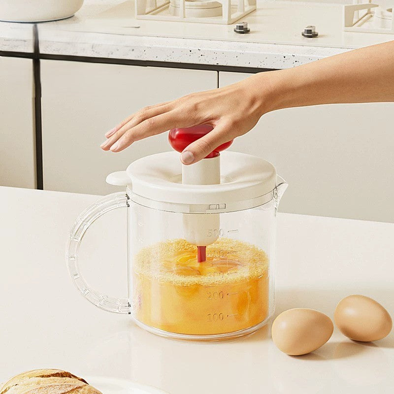 Ergonomic Handle Kitchen Egg Whisk Cup - Image 1