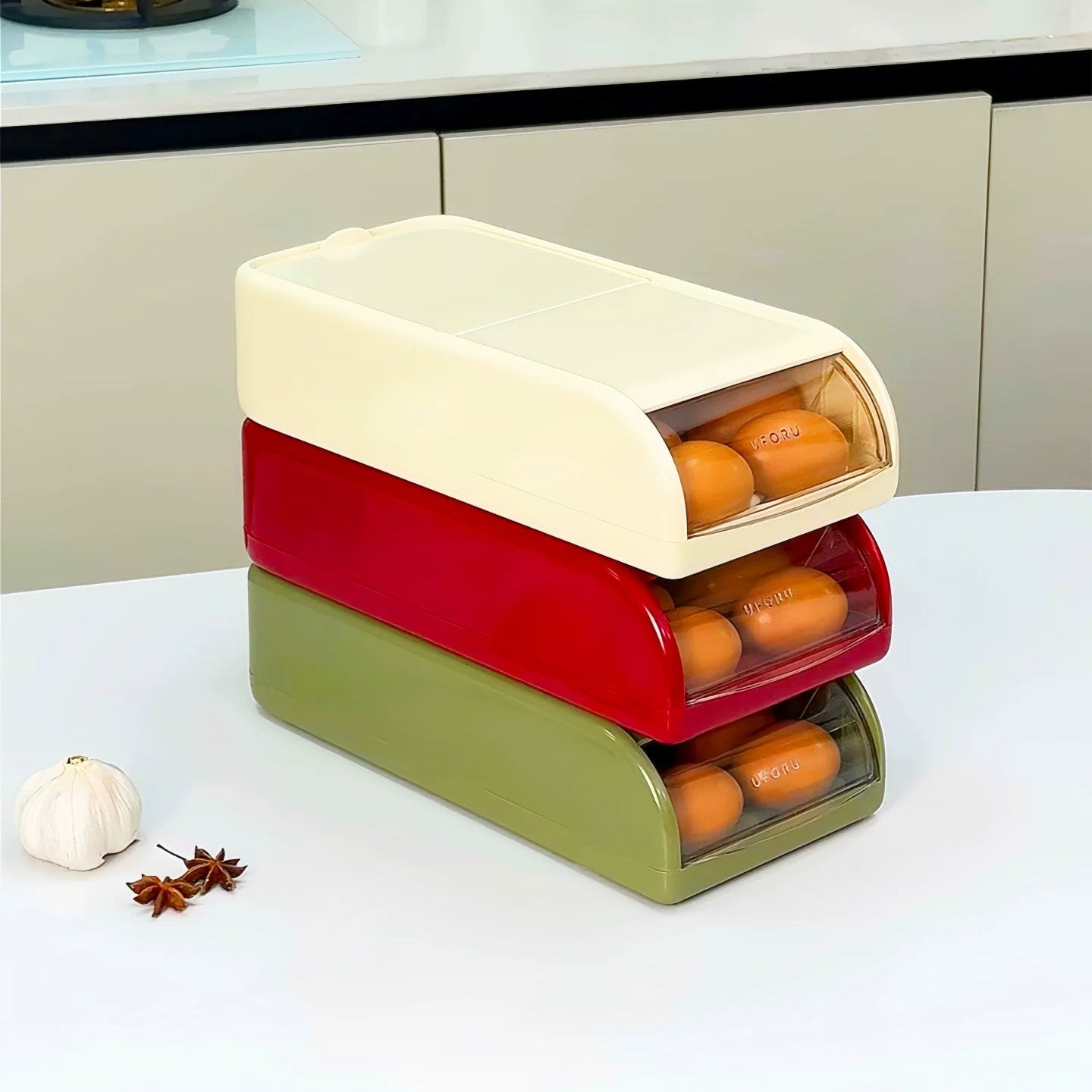Fresh Stack Egg Storage Organizer Box - Image 0