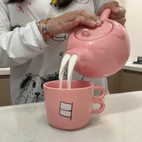 Cartoon Piggy Ceramic Tea & Coffee Set - Image 0