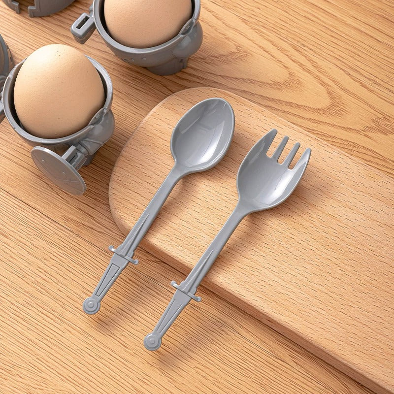 Medieval Knight Armor Egg Holder Set - Image 11