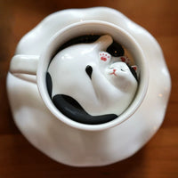 Sleeping Cat Surprise Bottom Ceramic Coffee Mug - Image 6