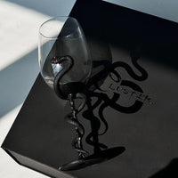 Black Snake Sculpted Wine Glass - Image 7