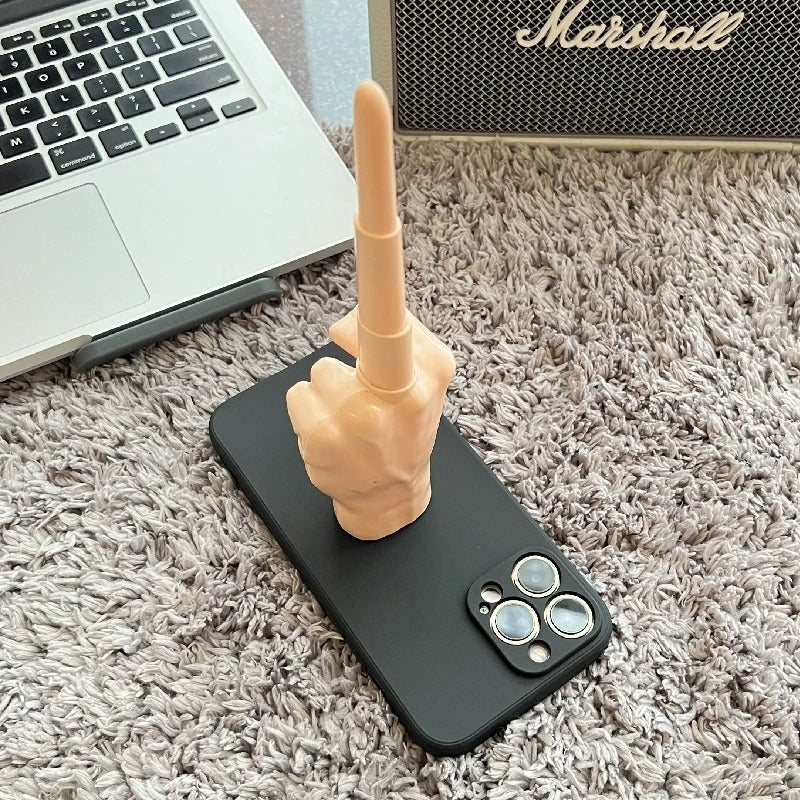 3D Middle Finger Collapsible iPhone Case - Image 0