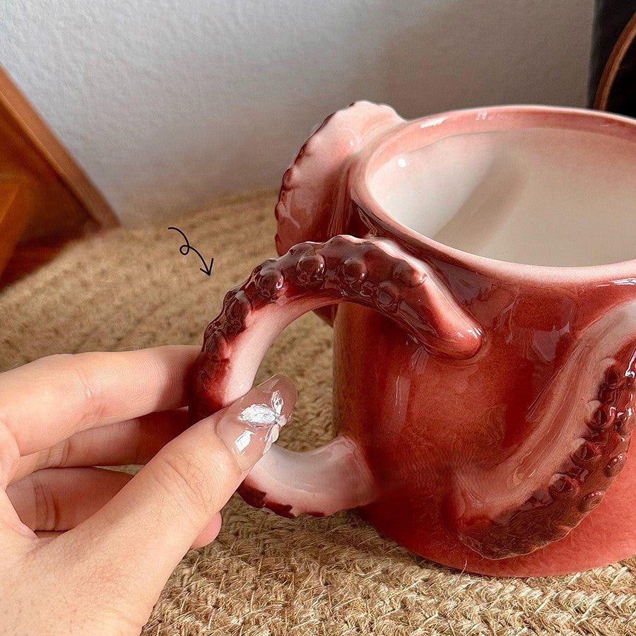 Octopus Tentacle Ceramic Coffee Mug - Image 7