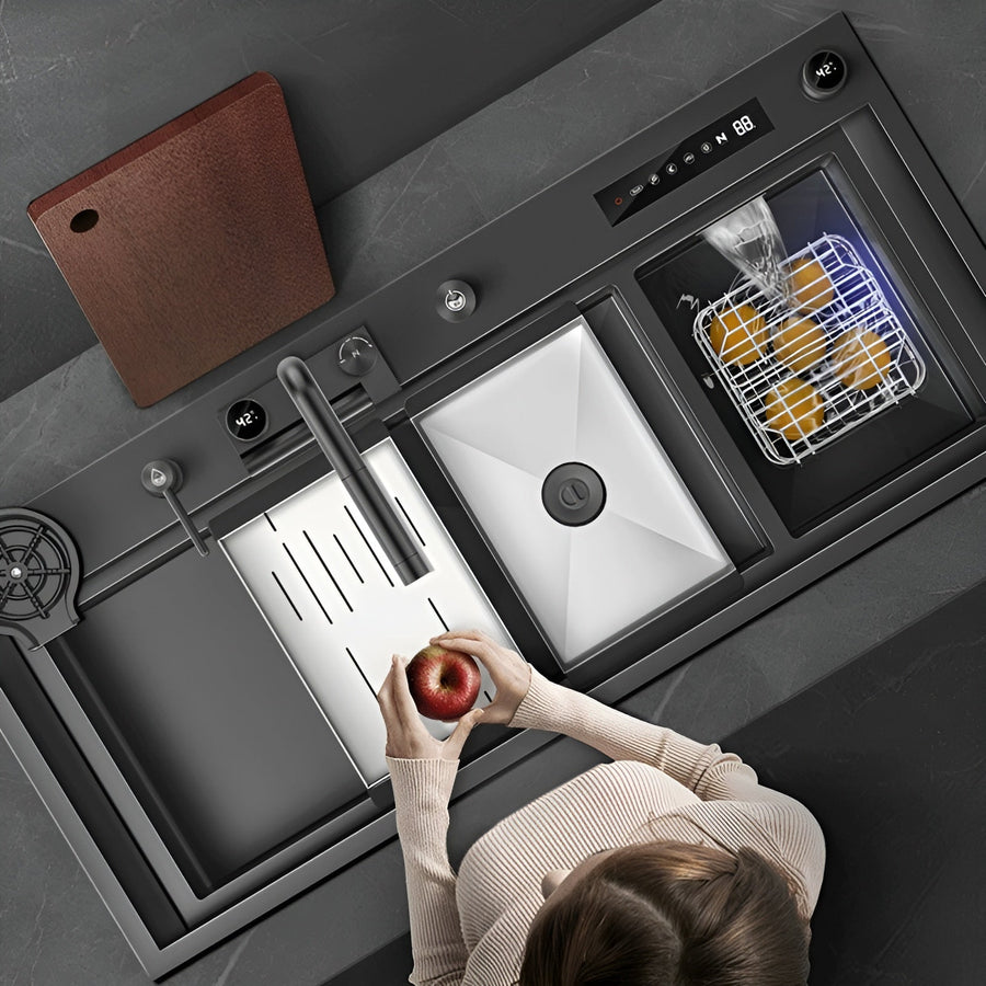 Nebula Kitchen Touch Display Nano Steel Smart Sink