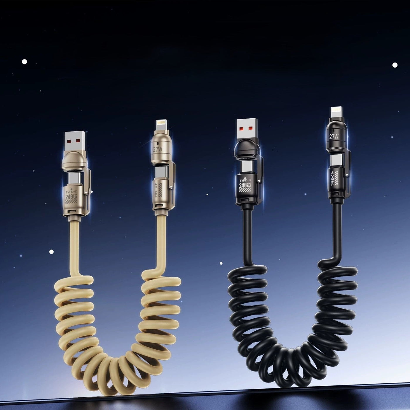 4in1 Extendable Universal Fast Charging Data Cable - Image 0