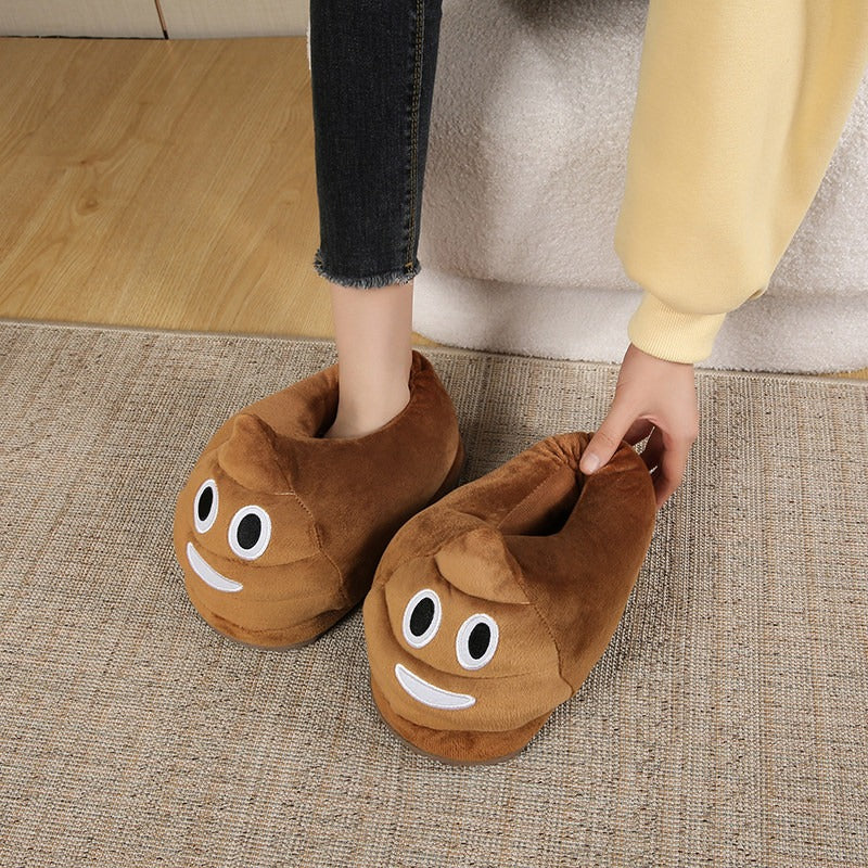 Funny Poop Warm Plush Slippers - Image 4