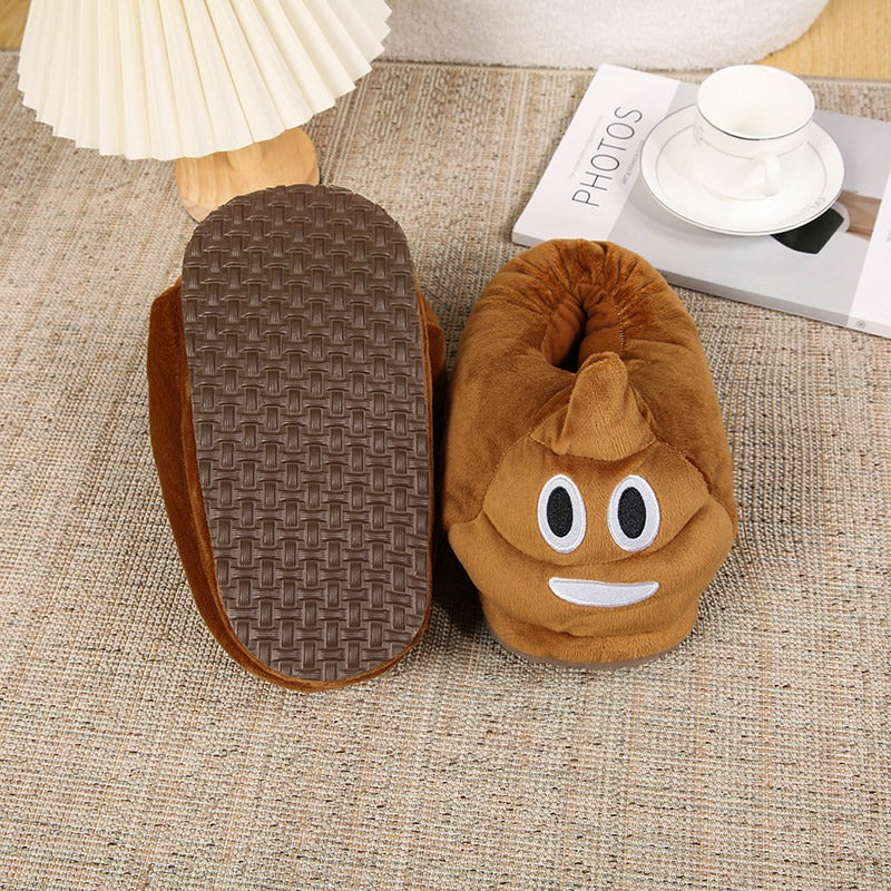 Funny Poop Warm Plush Slippers - Image 5