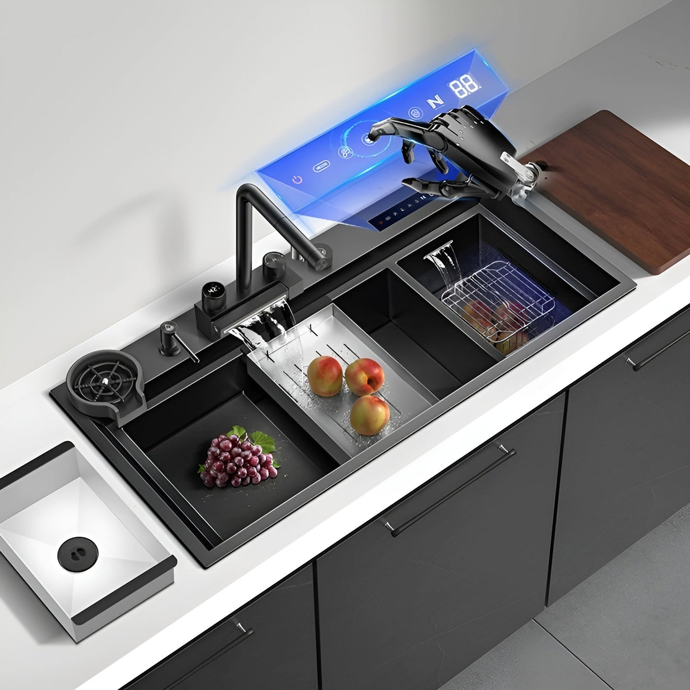 Nebula Kitchen Touch Display Nano Steel Smart Sink - Image 2
