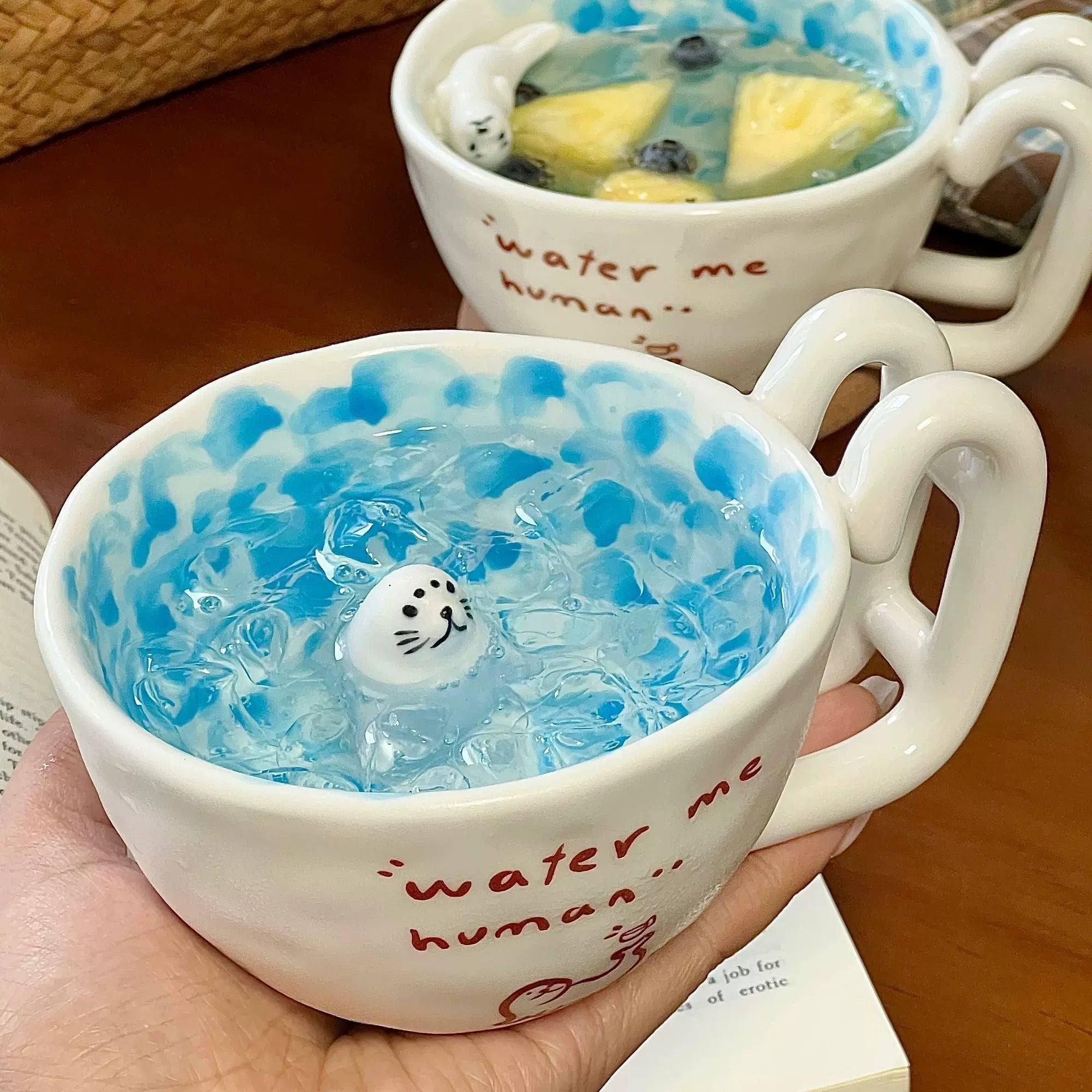 Tiny Seal Ocean Wave Coffee Mug - Image 7