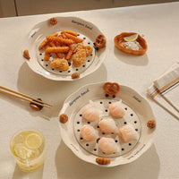 Korean Snacks Ceramic Cute Serving Plate - Image 3