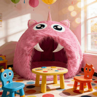 Purple Plush Monster Playhouse Indoor Kids Tent - Image 0