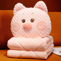 Cuddle Ready Cute Cartoon Pillow Blanket - Image 6