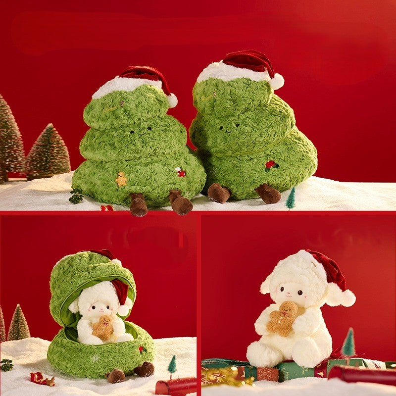 Hidden Surprise Christmas Tree Plush Bear - Image 2