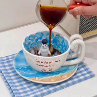 Tiny Seal Ocean Wave Coffee Mug - Image 0