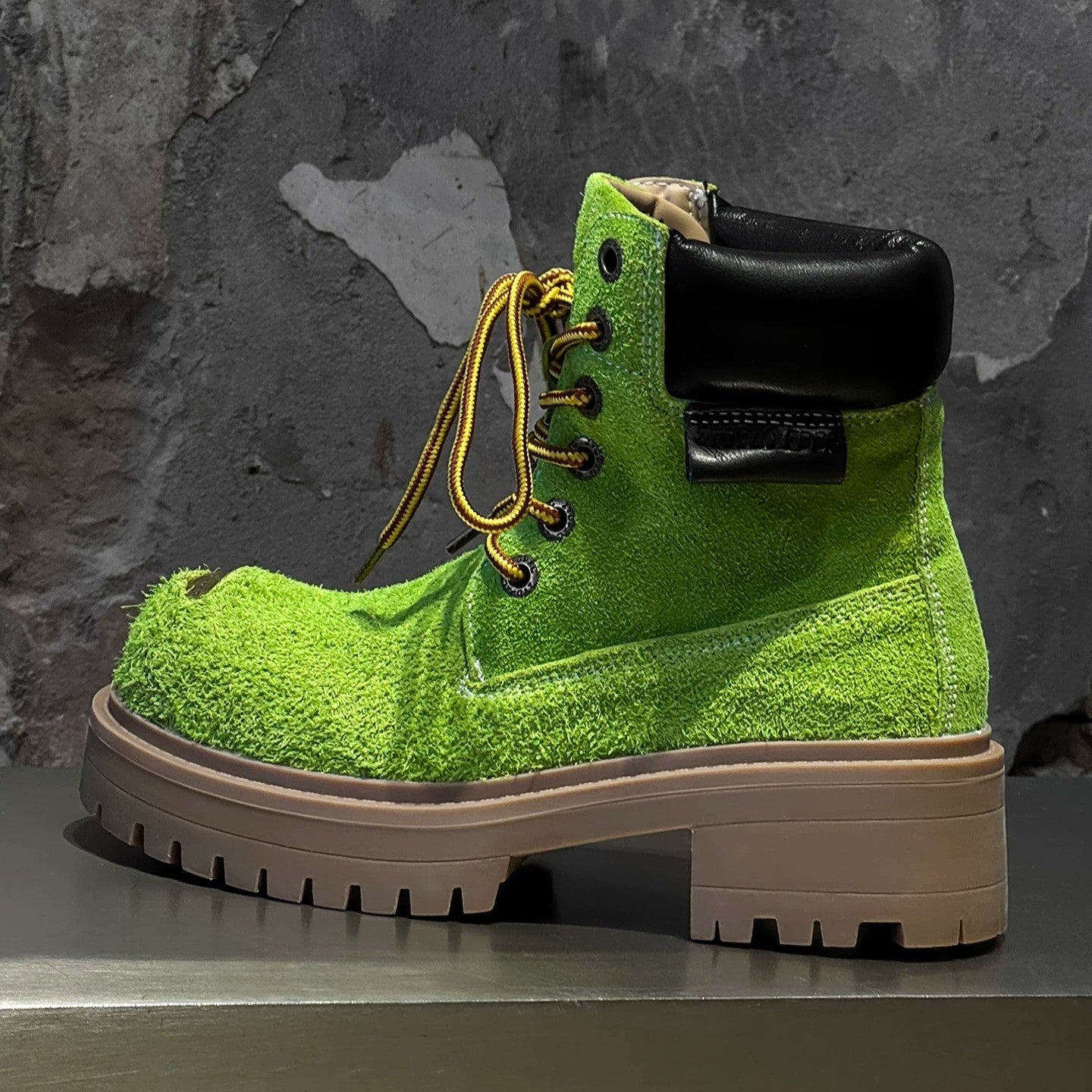 Mossy Green Anti-Slip Combat Boots - Image 1