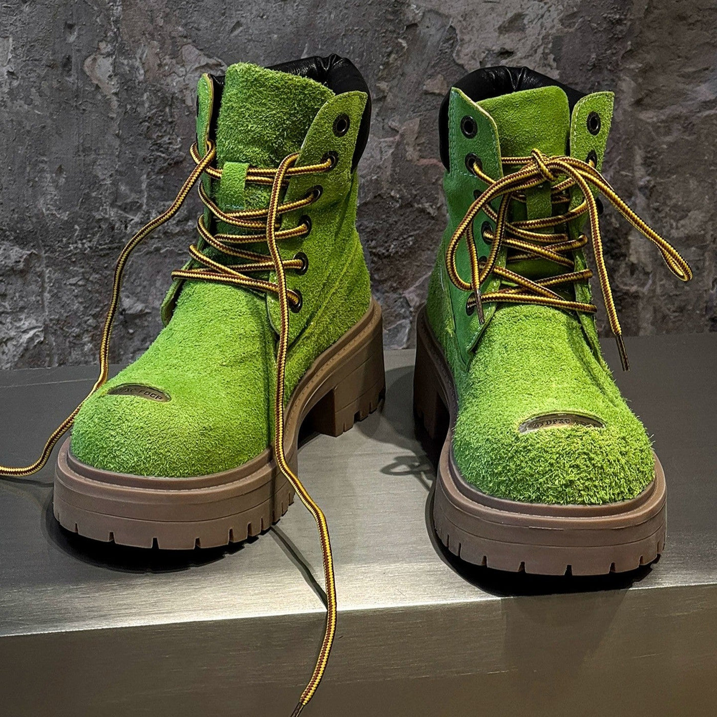 Mossy Green Anti-Slip Combat Boots - Image 2
