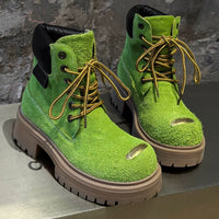 Mossy Green Anti-Slip Combat Boots - Image 3