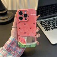 Juicy Shell Mirror Watermelon iPhone Case - Image 0