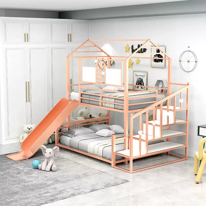 Loft-Style House Roof Frame Playhouse Bunk Bed - Image 9